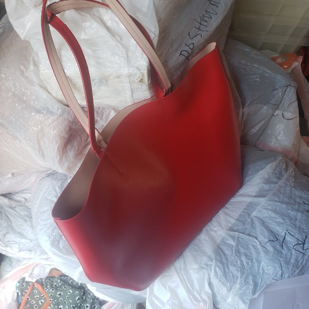 Kate Spade Red Leather Tote Bag